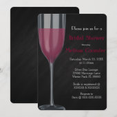 Chic Elegant Champagne Vrijgezellenfeest Invite Kaart (Voorkant / Achterkant)