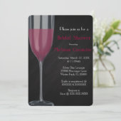 Chic Elegant Champagne Vrijgezellenfeest Invite Kaart (Staand voorkant)
