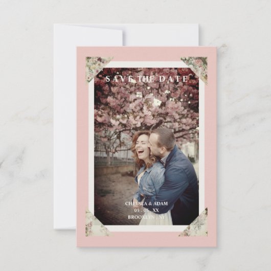 Chic Elegant  Effect Photo Couple Wedding (Voorkant)