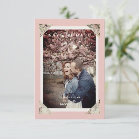 Chic Elegant  Effect Photo Couple Wedding (Staand voorkant)