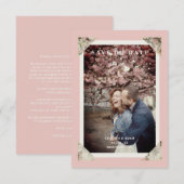 Chic Elegant  Effect Photo Couple Wedding (Voorkant / Achterkant)