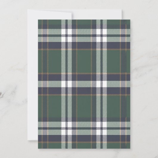 Chic Elegant Fancy Bear R. Lauren theme invitation Kaart (Achterkant)