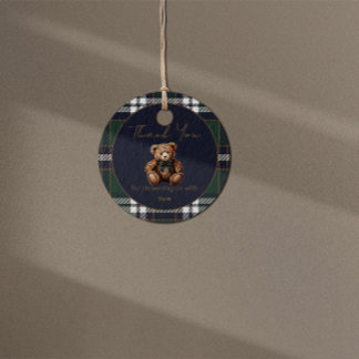 Chic Elegant Fancy Bear Theme favor tag Bedankjes Labels