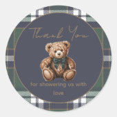 Chic Elegant Fancy Bear Theme sticker (Voorkant)
