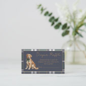 Chic elegant Fancy Dog R.L. theme Diaper Raffle Informatiekaartje (Staand voorkant)