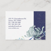 Chic Elegant Floral Esthetician Visitekaartje (Achterkant)