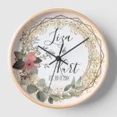 Chic Elegant Floral Wreath Wedding (Voorkant)