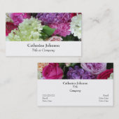 Chic Elegant Flowers Florist Professional Visitekaartje (Voorkant / Achterkant)