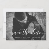Chic Elegant Fotokaart Save The Date (Voorkant)
