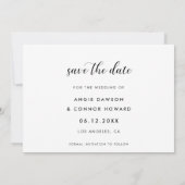 Chic Elegant Fotokaart Save The Date (Achterkant)
