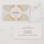 Chic Elegant Glitter Faux Gold Beauty en Mode Visitekaartje (Voorkant / Achterkant)