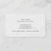 Chic Elegant Glitter Faux Gold Beauty en Mode Visitekaartje (Achterkant)