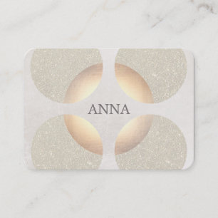 Chic Elegant Glitter Faux Gold Beauty en Mode Visitekaartje