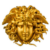 Chic Elegant Gold French Medusa Haute Couture T-shirt