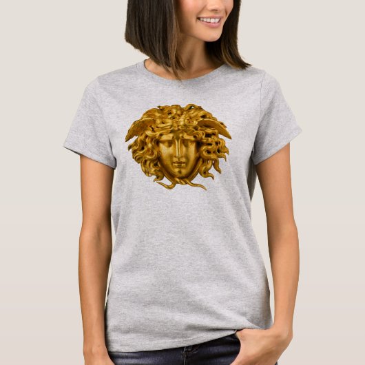 Chic Elegant Gold French Medusa Haute Couture T-shirt (Voorkant)