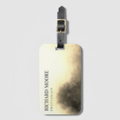 Chic Elegant Golden Abstract Bagagelabel (Voorkant (verticaal))