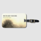 Chic Elegant Golden Abstract Bagagelabel (Voorkant (horizontaal))