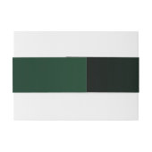 Chic Elegant Golden Christmas Tree Wedding Uitnodigingen Wikkel (Achterkant Voorbeeld)