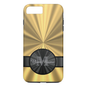 Chic elegant goud gepersonaliseerd monogram 	iPhone 8/7 plus hoesje