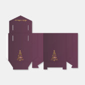 Chic Elegant Gouden Kerstboom Dank u bruiloft Bedankdoosjes (Uitgevouwen)