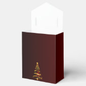 Chic Elegant Gouden Kerstboom Dank u bruiloft Bedankdoosjes (Geopend)