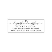 Chic Elegant het Adres van de Terugkeer van de Ban Zelfinktende Stempel (Design)