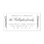Chic Elegant  het Adres van de Terugkeer van de We Rubberstempel (Afrduk)