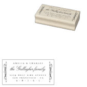 Chic Elegant  het Adres van de Terugkeer van de We Rubberstempel (Gestempeld)