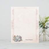 Chic Elegant High Tea Ongevoerd Papier (Staand voorkant)