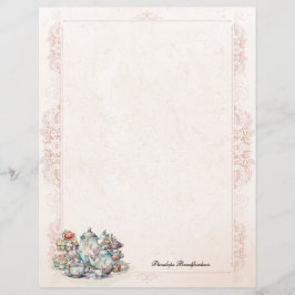 Chic Elegant High Tea Ongevoerd Papier