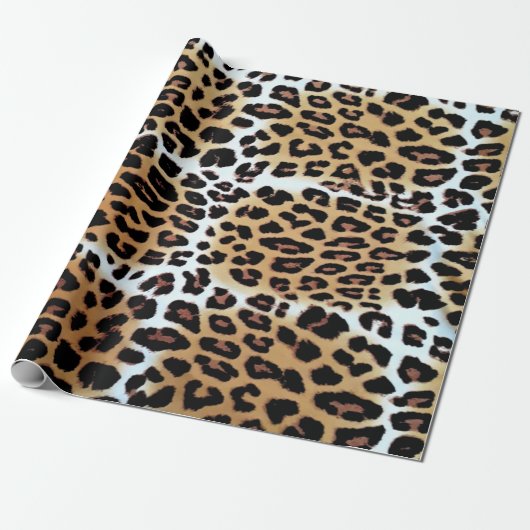 Chic Elegant Leopard Animal Print Lovers Cadeaupapier (Uitgerold)