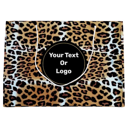 Chic Elegant Leopard Animal Print Specialized Groot Cadeauzakje (Voorkant)