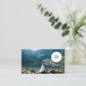Chic Elegant Logo Wedding Planner Fotograaf Visitekaartje (Staand voorkant)