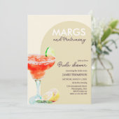 Chic Elegant Margs en Matrimony Vrijgezellenfeest Kaart (Staand voorkant)