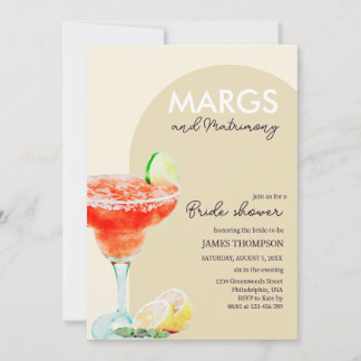 Chic Elegant Margs en Matrimony Vrijgezellenfeest Kaart