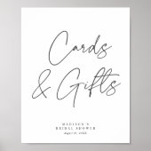 Chic Elegant Minimale Vrijgezellenfeest Kaarten Ca Poster (Voorkant)