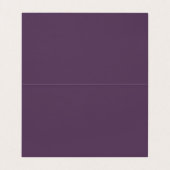 Chic Elegant minimalist Violet Script Visitekaartje (Binnenkant ongevouwen)