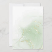 Chic Elegant Minimalistic Greenery met Golg Folie Kaart (Achterkant)