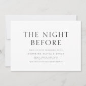 Chic Elegant Minimalistische bruiloft repetitie di Kaart (Voorkant)