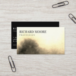 Chic Elegant Misty Golden Abstract Visitekaartje