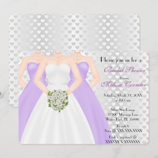 Chic Elegant Modern Day Vrijgezellenfeest Uitnodig Kaart (Voorkant / Achterkant)