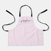 Chic Elegant Modern Script Naam Schort (Voorkant)