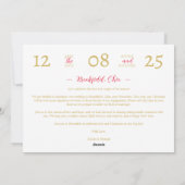 Chic Elegant Modern Wedding Christmas Tree Photo Feestdagenkaart (Achterkant)