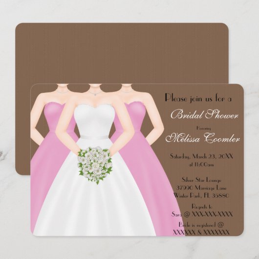 Chic Elegant Moderne Day Vrijgezellenfeest Invi Kaart (Voorkant / Achterkant)