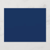 Chic Elegant Navy Blue en White Personalized (Achterkant)