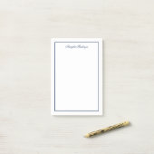 Chic Elegant Navy Blue Post-it® Notes (Op bureau)