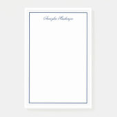 Chic Elegant Navy Blue Post-it® Notes (Voorkant)
