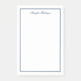 Chic Elegant Navy Blue Post-it® Notes
