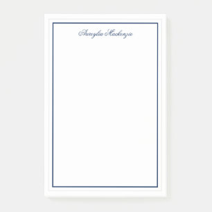 Chic Elegant Navy Blue Post-it® Notes