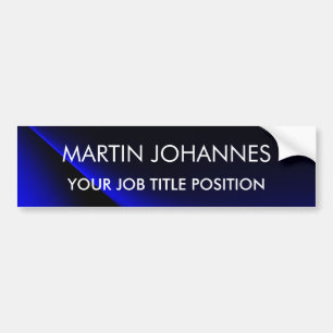 Chic Elegant Plain Stijlvol Blauw Bumpersticker
